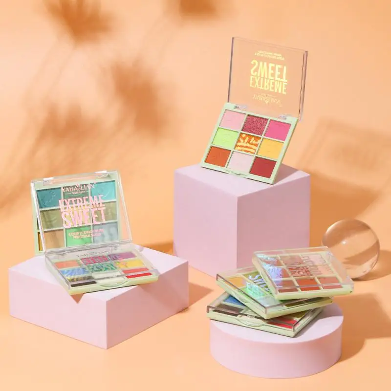 

9 Colors Eye Shadow Matte Palette Pearlescent Powder Delicate Glitter Shiny Sequins Palette Eye Pigments Waterproof Makeup Tool