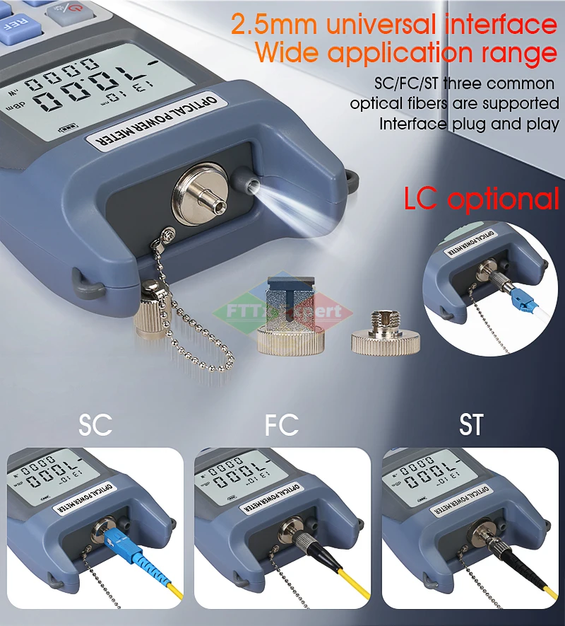 AUA-G710A/G510A Fiber Optical Power Meter FTTH Fiber Optical Cable Tester -70dBm~+10dBm/ -50dBm~+26dBm SC/FC Connector
