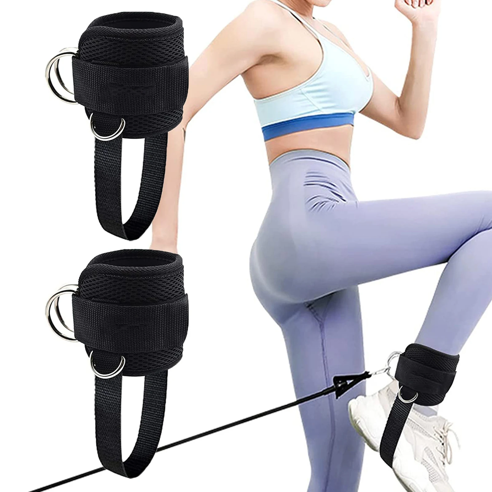 

1 Piece Ankle Strap For Cable Machines - Padded Gym Cuff For Kickbacks Glute Workouts Leg Extensions And Hip Abductors