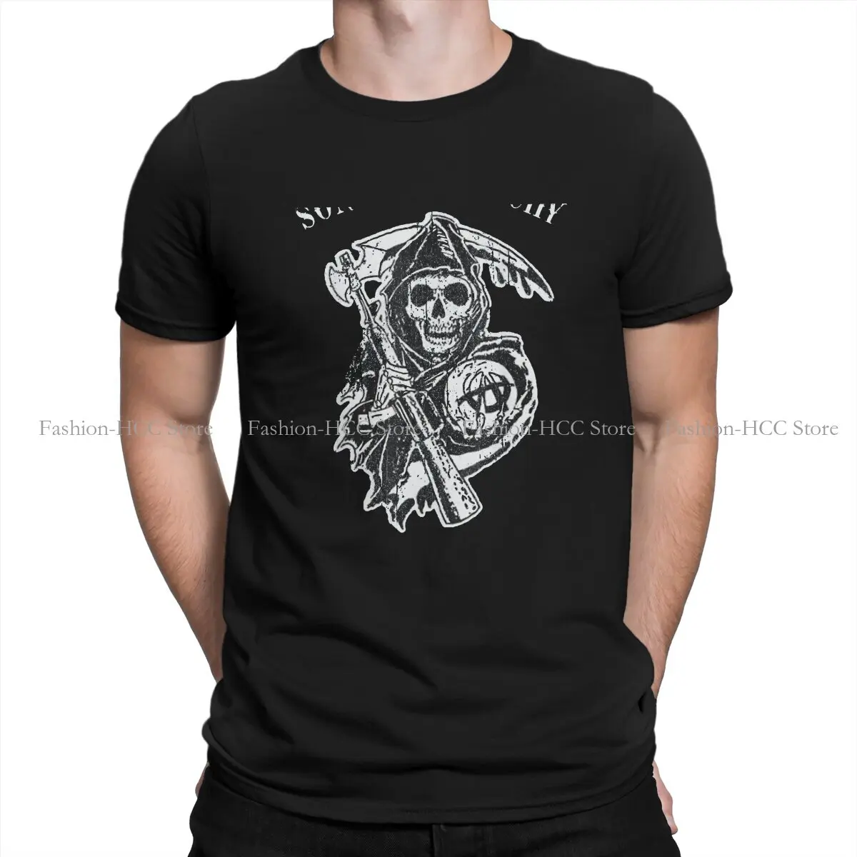 

Sons Of Anarchy Crewneck Original TShirts cool Distinctive Men's T Shirt Funny Tops 6XL