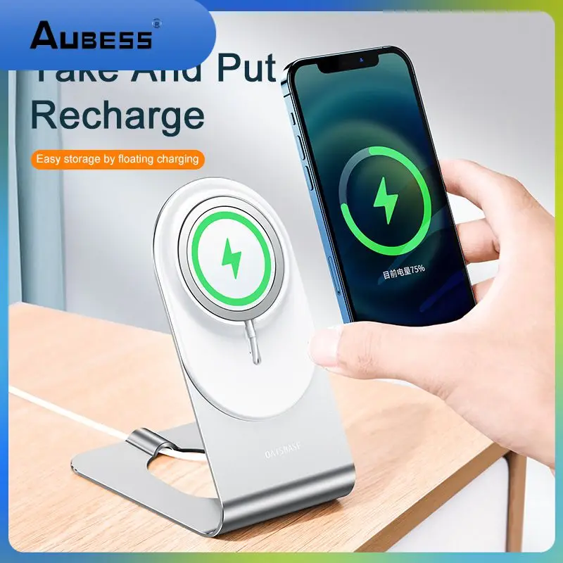 

Charger Compatible Mini Bracke Portable Wireless Stand Holder For Iphone 11 12 13 Max Charger Base Magnetic Stand Desktop