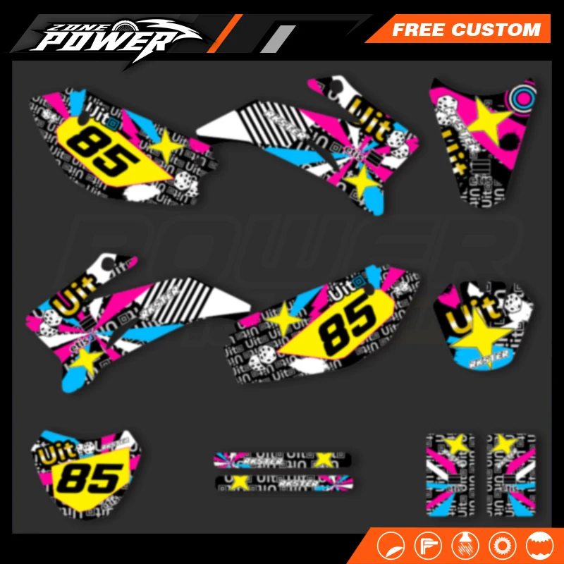 Powerzone для Yamaha TTR110 2008-2015 2016 2017 2018 2019 2020 2021 индивидуальные фоны графические наклейки