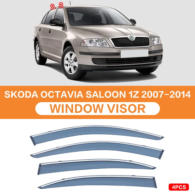 Козырек на окно автомобиля для SKODA OCTAVIA Combi 2005-2021, тент, навесы, лобовое стекло, боковое окно, козырек от дождя, аксессуары, Стайлинг автомобиля (art.: 3920d0c55e39e) - 3920d0c55e39e