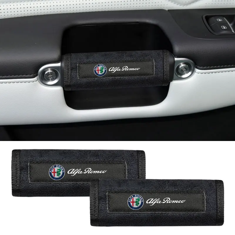 

2pcs Car Interior Protective Door Handle Warm Cover for Alfa Romeo 159 147 156 166 Giulietta Giulia Mito Stelvio Brera Spider