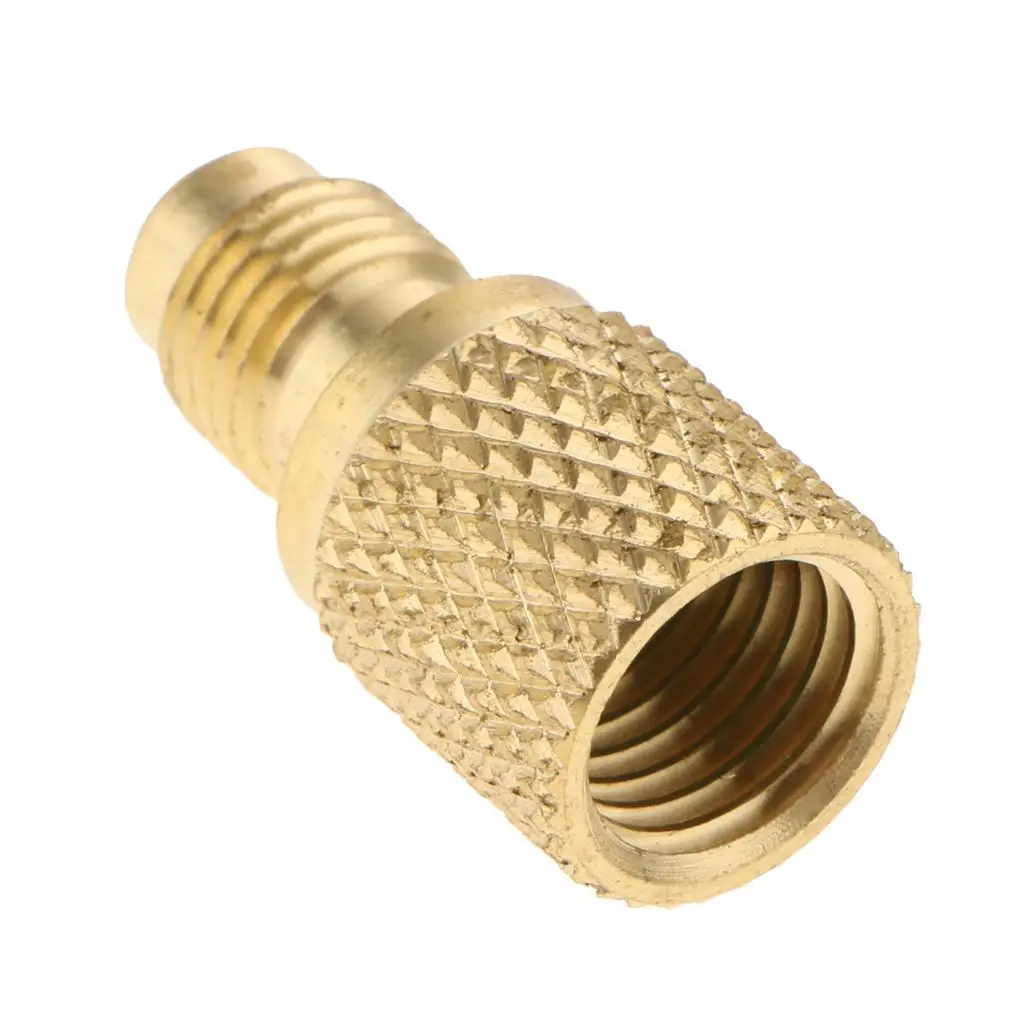 

Brass R134A Tank Adapter Connector Converter 1/2 1/4 SAE