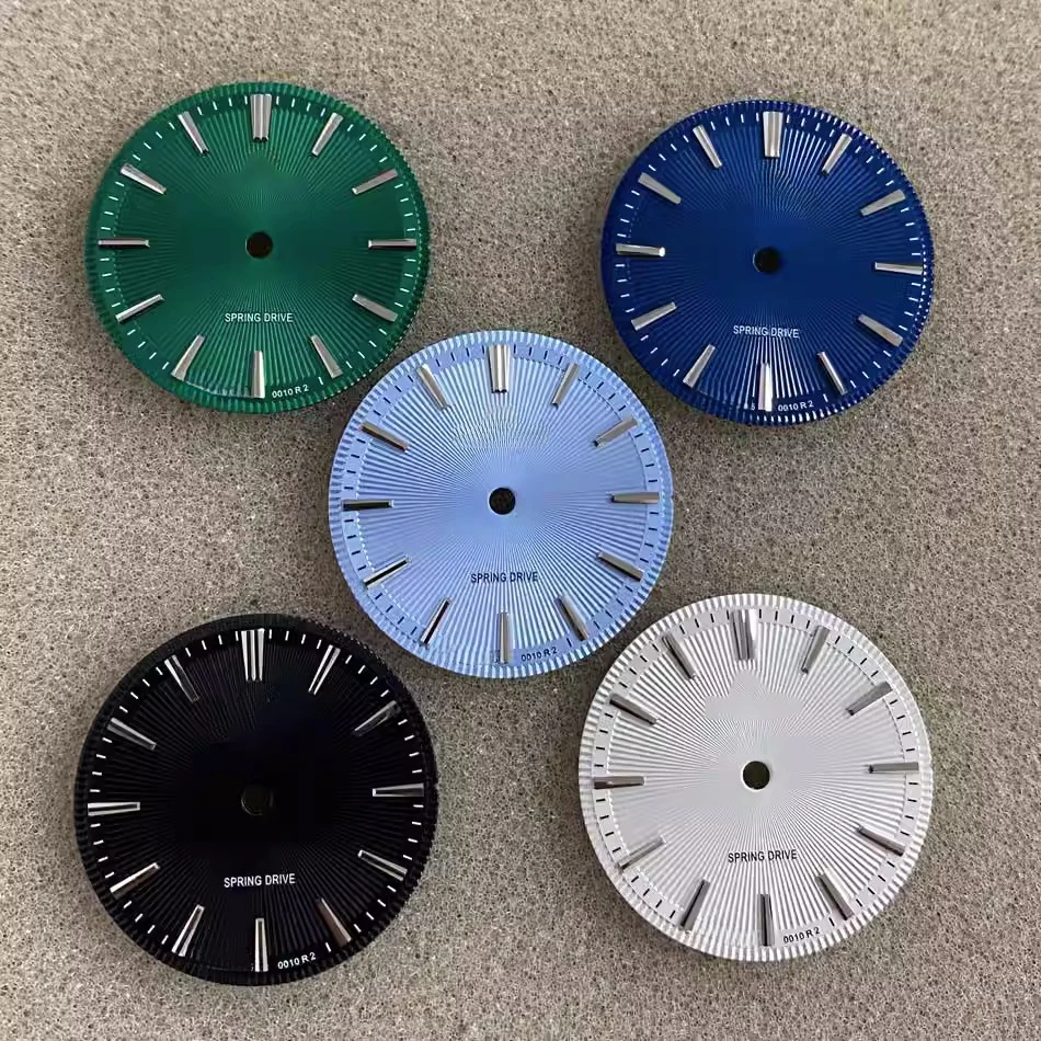 

Mechanical dial NH35 NH36 non-luminous GS dial 28.5mm white blue black green gray dial modify watch accessories