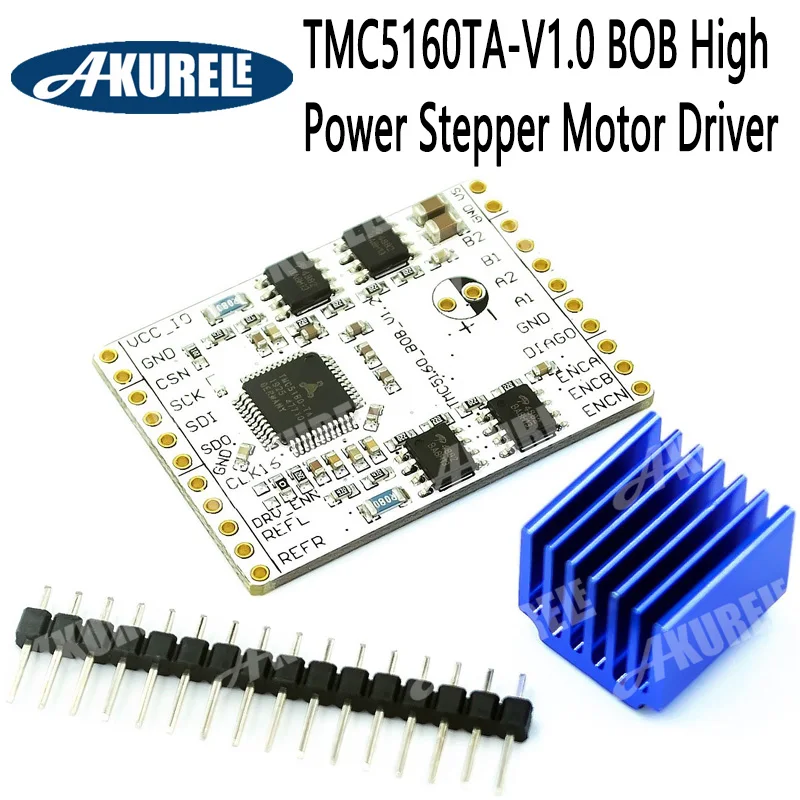 

3D Printer Parts TMC5160TA-V1.0 BOB High Power Stepper Motor Driver TMC5160 StepStick Super Silent with StealthChop/SpreadCycle