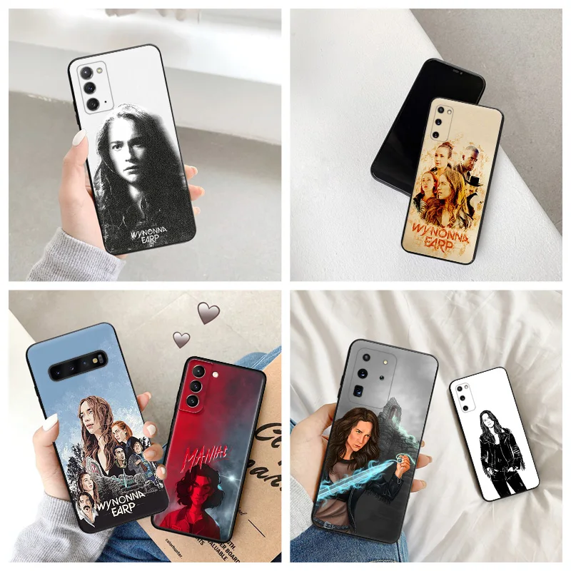 

Black Matte Anti-Drop Phone Case For Samsung S23 S22 S21 S20 FE S10 5G Wynonna Earp Galaxy Note 20 Ultra 10 Lite 9 Cover