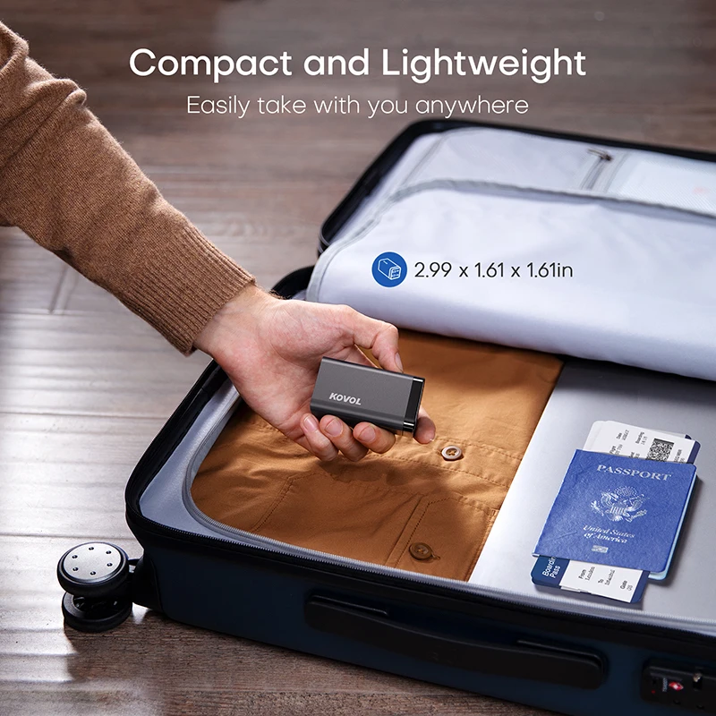 KOVOL 65W USB Type C Charger QC PD3.0 4 Ports GaN Fast Charger for iPhone 13 12 iPad Samsung S22 Macbook Xiaomi PD Phone Charger