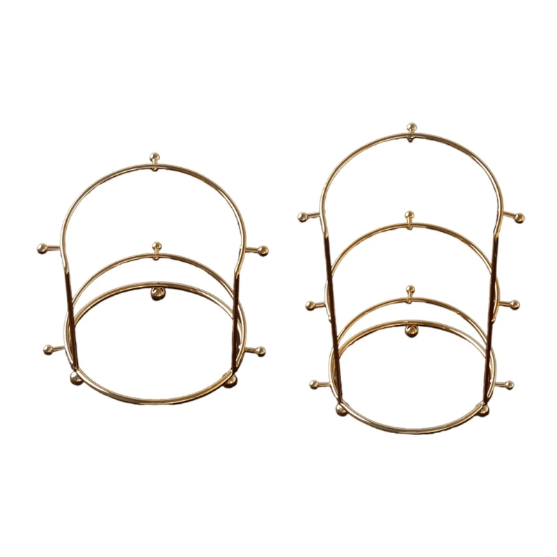 

Wedding Tiara Support Stand Bridal Headband Display Rack Princess Crown Holder Metal Color-preserving Jewelry Rack