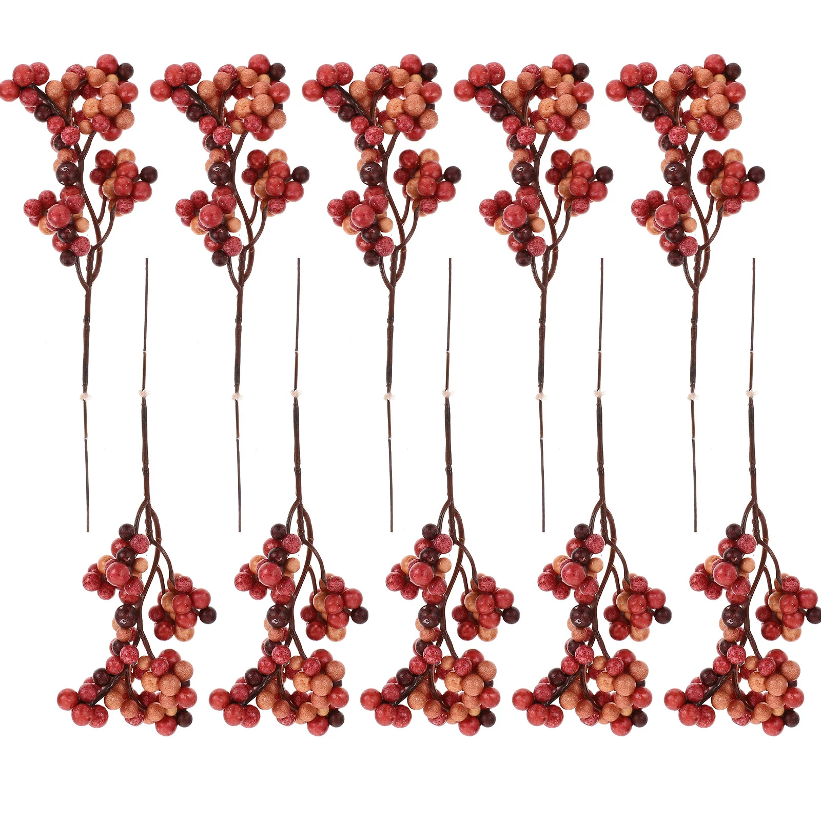

12 Pcs Wreath Artificial Berry Christmas Garland Decor Branch Picks Plastic Flower Arrangement Decorations Stems