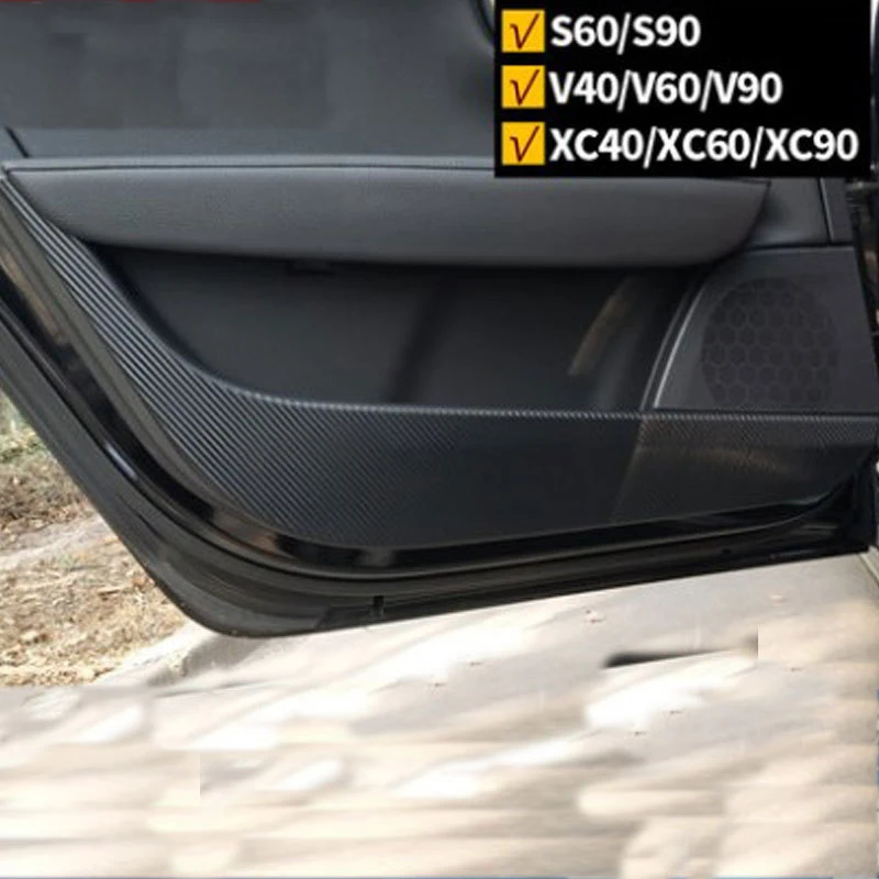 

4Pcs Car Door Anti-kick Sticker Film Anti-kick Pad for Volvo XC40 XC60 XC90 S60 S90 V40 V60 Car Decoration Products