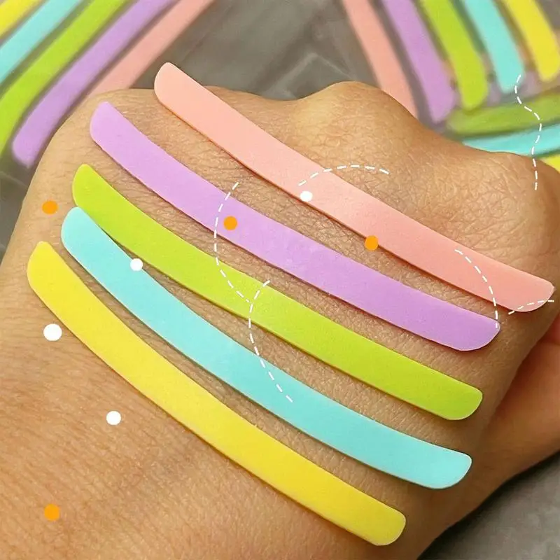

New 5Pairs Eyelash Lifting Silicone Stripe Soft Curlers Pads Eye Lash Extension Perm Ribbon Sticky Tape Makeup Tools