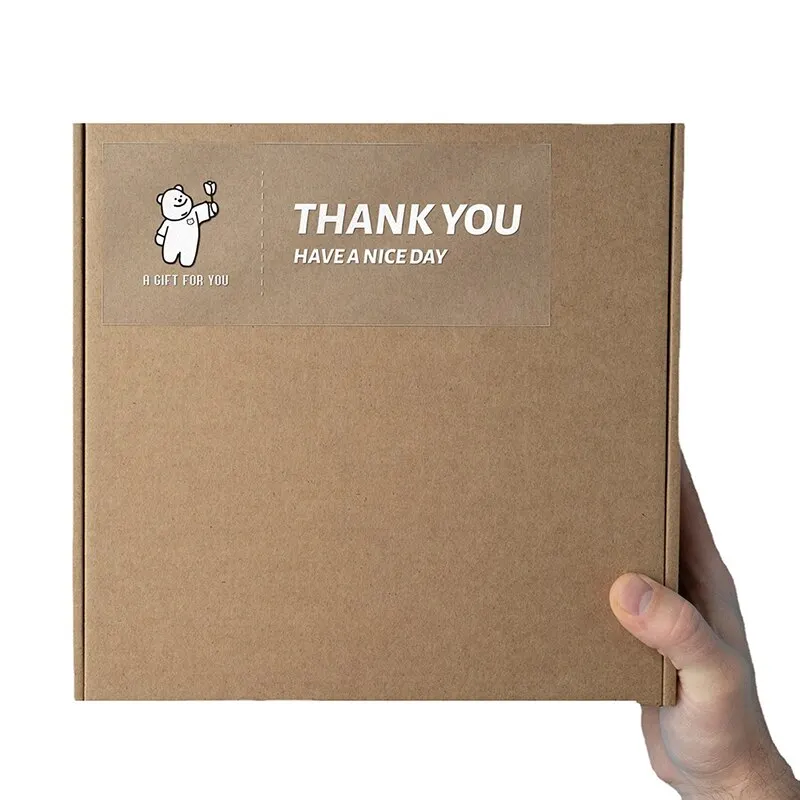 

20 шт., прозрачные наклейки для упаковки картона