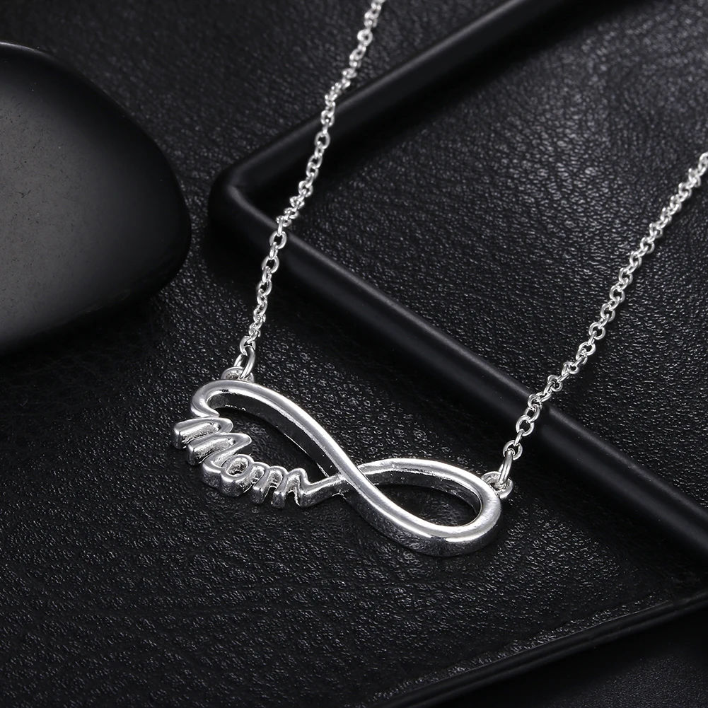 

new 925 Sterling Silver Necklace 18 inches Elegant MOM Pendant For Women Fashion Jewelry Mother's Christmas Gifts