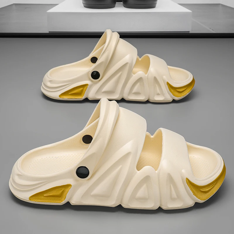 Сандалии мужские уличные на платформе повседневные шлепанцы пляжная обувь