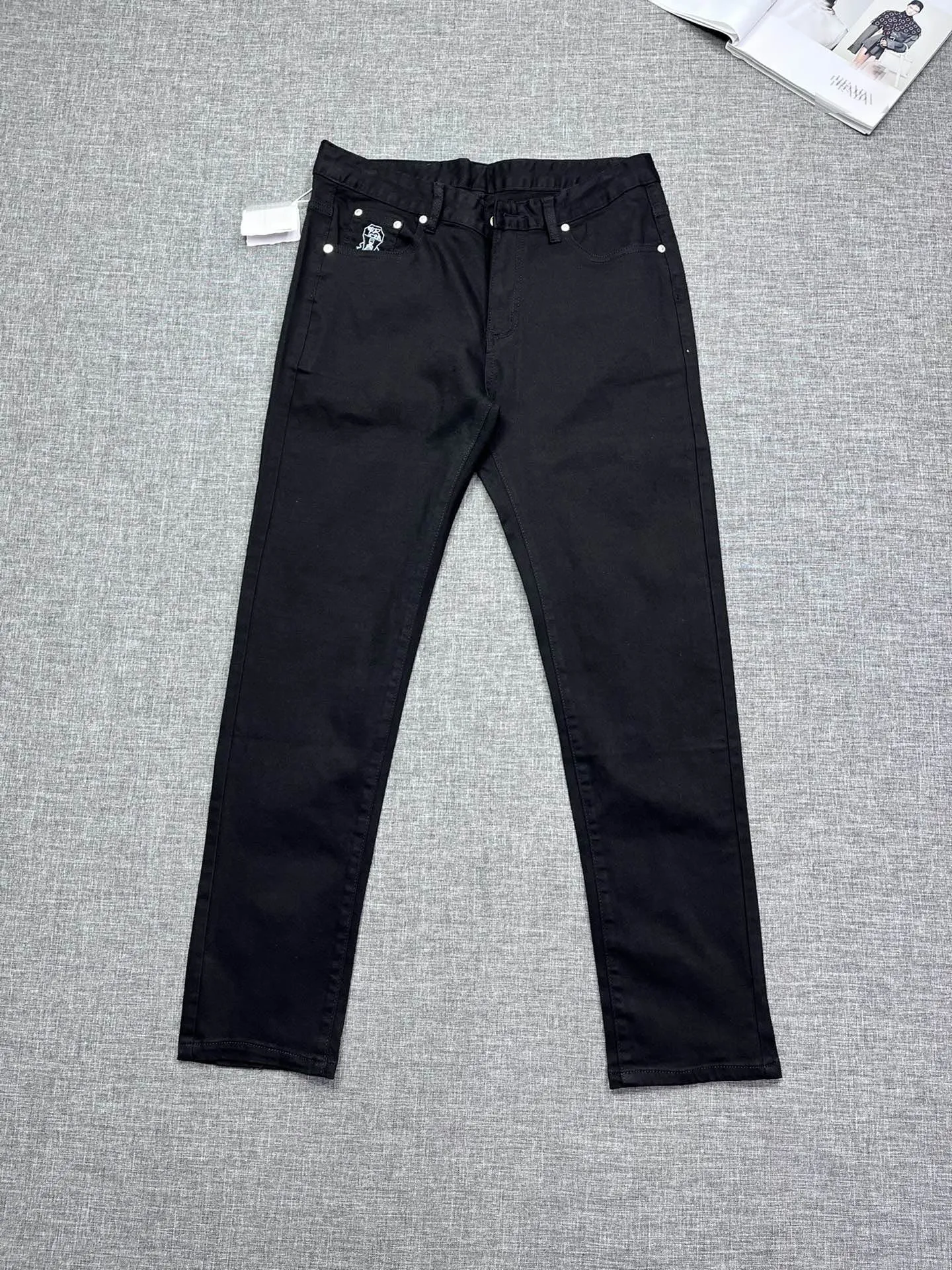 2025 DIKU Мужские бутиковые осенне-зимние новые повседневные джинсы с изысканным