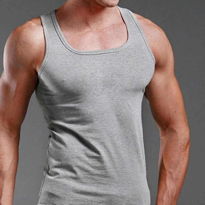 

2023 Summer Men's Underwear Tank Top Men High Quality Bodybuilding Singlet Sleeveless Slim Fit Vest Men Tank Muscle Tops New