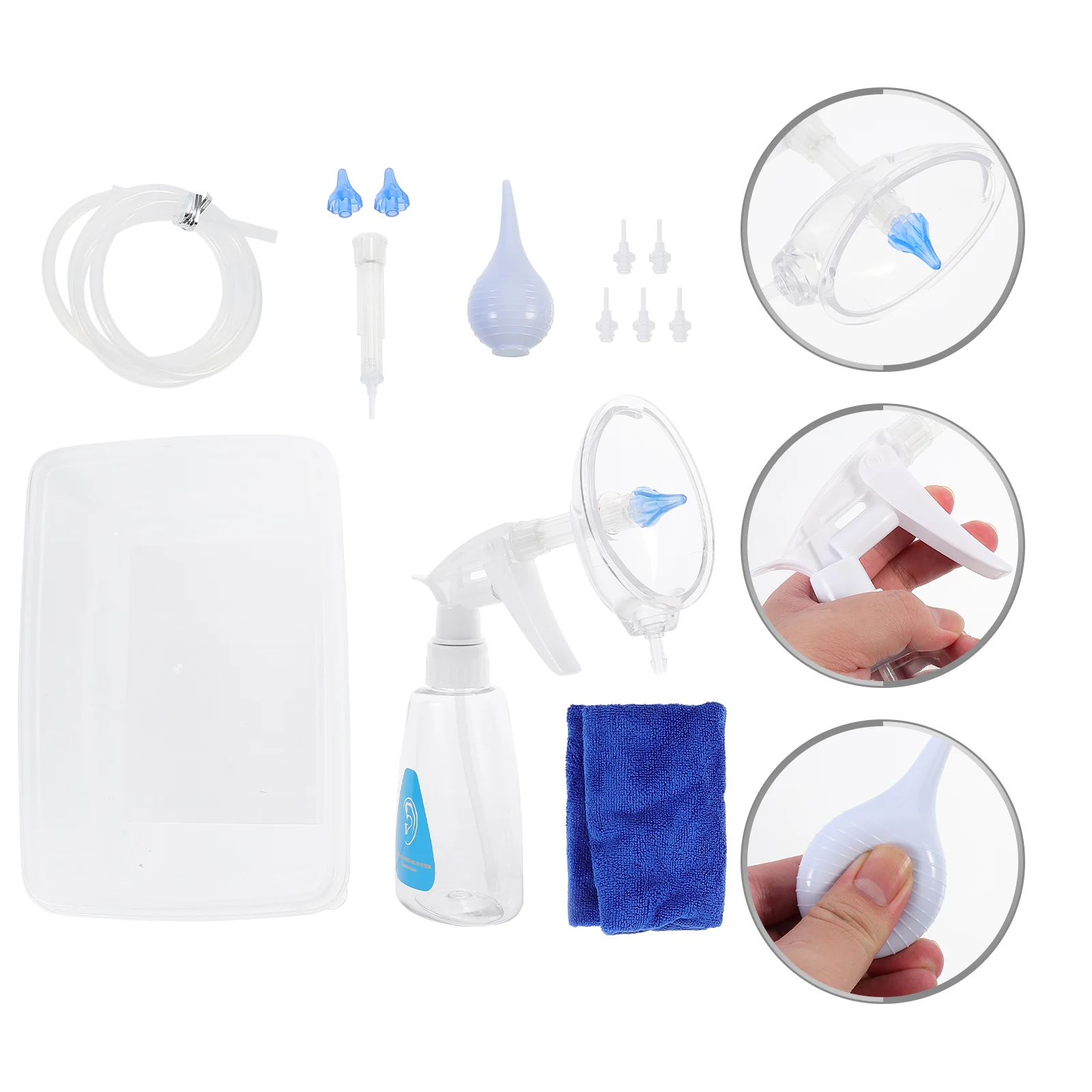 

1 Set Ear Washing Tools Home Use Cleaning Convenient Earwax Cleaners Tools Washers Balls