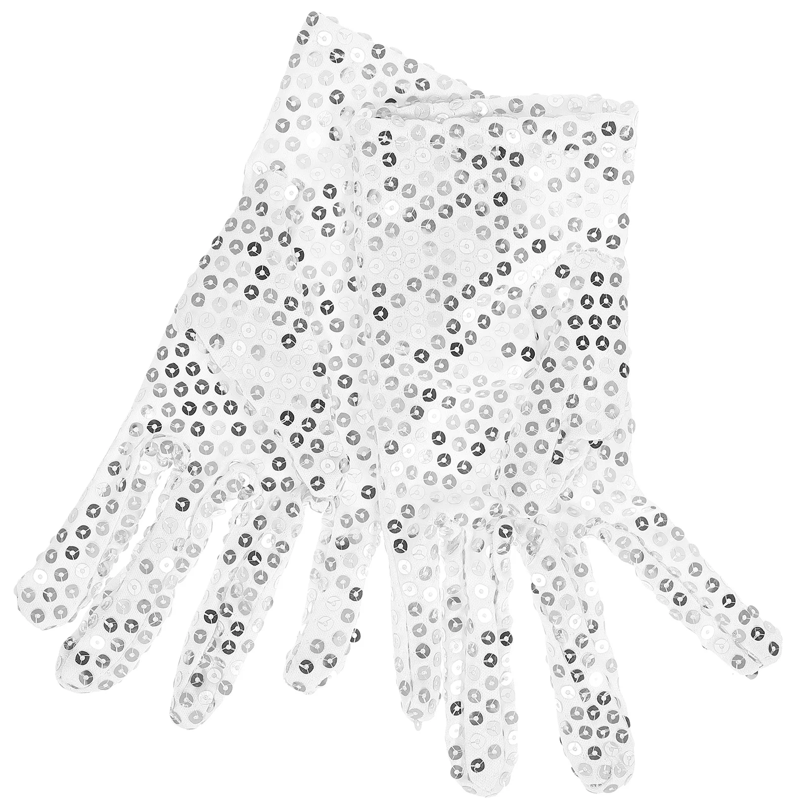 

Fancy Dress Adults Party Glitter Gloves Sequin Performance Cosmetics Cloth Women Dance Women's