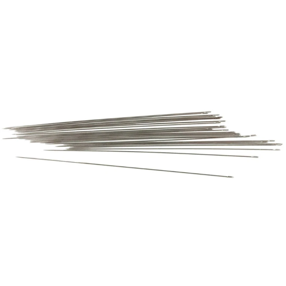 

A Bag Of 25 10CM Long 0.5MM Thick Needles Manual Slender Lead Bead Piercing Metal Straight Needle DIY Sewing Tools