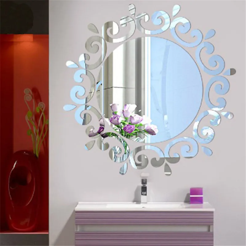 Decorative Mirrors Wall Stickers Aesthetic Room Decor Mirror Stickers For Living Room Espejos Decorativos 2022 New Arrival