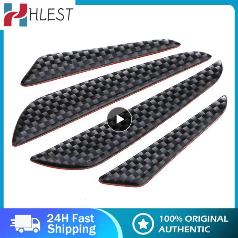 

Carbon Fiber Scratch Protector Practical Door Anti-collision Strip Universal Durable Door Edge Guards Trim Car Accessories 4 Pcs