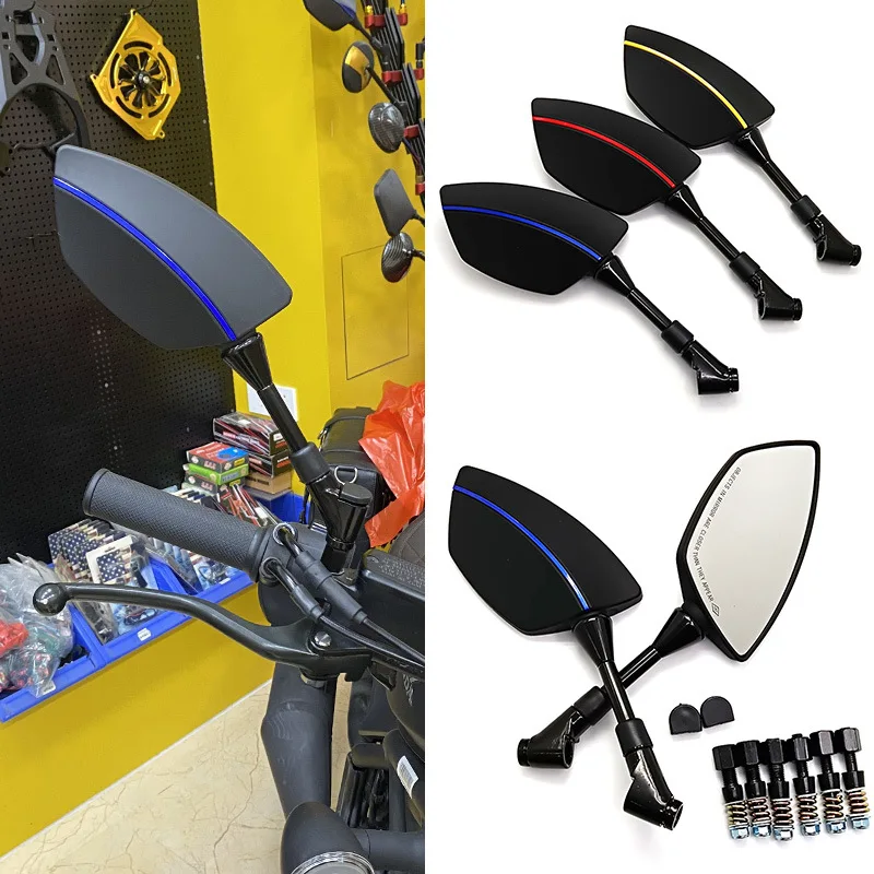 

Universal 8mm 10mm blade type Motorcycle Side Rearview Mirrors for kawasaki suzuki honda yamaha KTM Ducati BMW Triumph