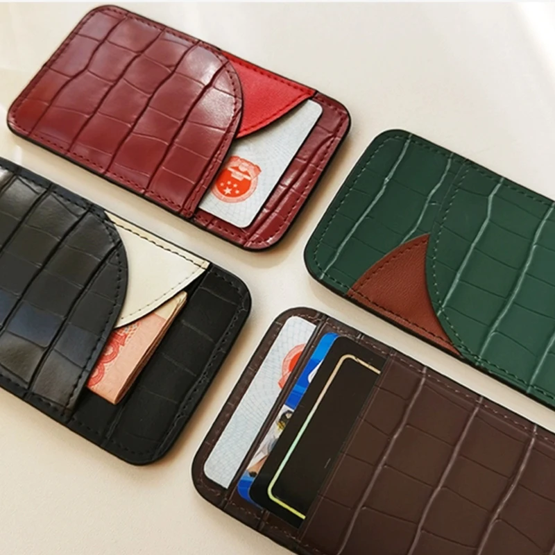 Винтажный держатель для карт из натуральной кожи крокодиловая кожа ретро модная