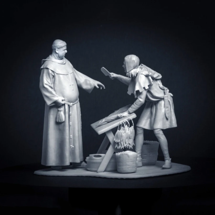 

1/32 ANCIENT CREW civilian STAND Resin figure Model kits Miniature gk Unassembly Unpainted