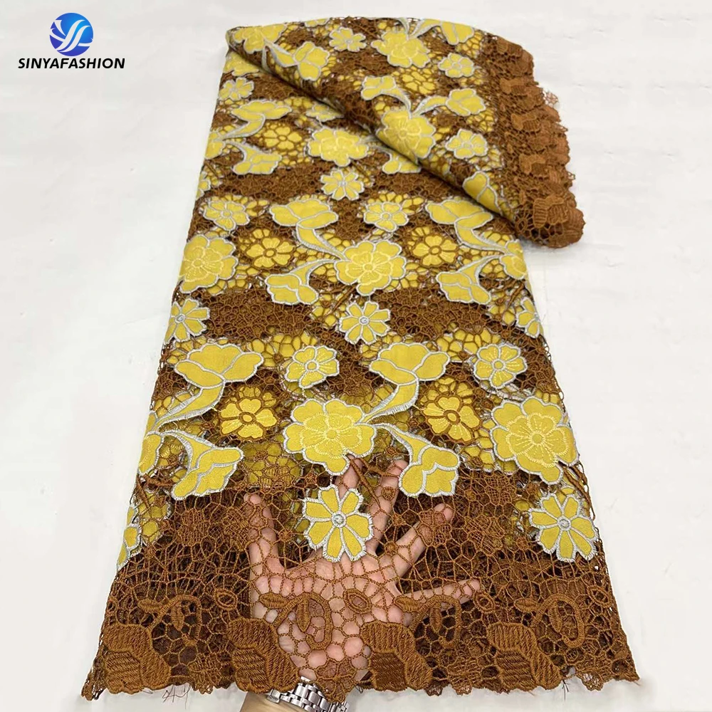 Сиреневый фиолетовый Африканский шнур кружевная ткань 2024 высококачественное