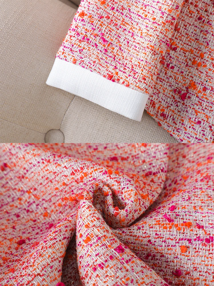 2023 New Fashion women's Blazers Jacket Office Ladies Long Sleeve Red Plaid Blazer Female Casual Coat For Autumn Winter Clothing