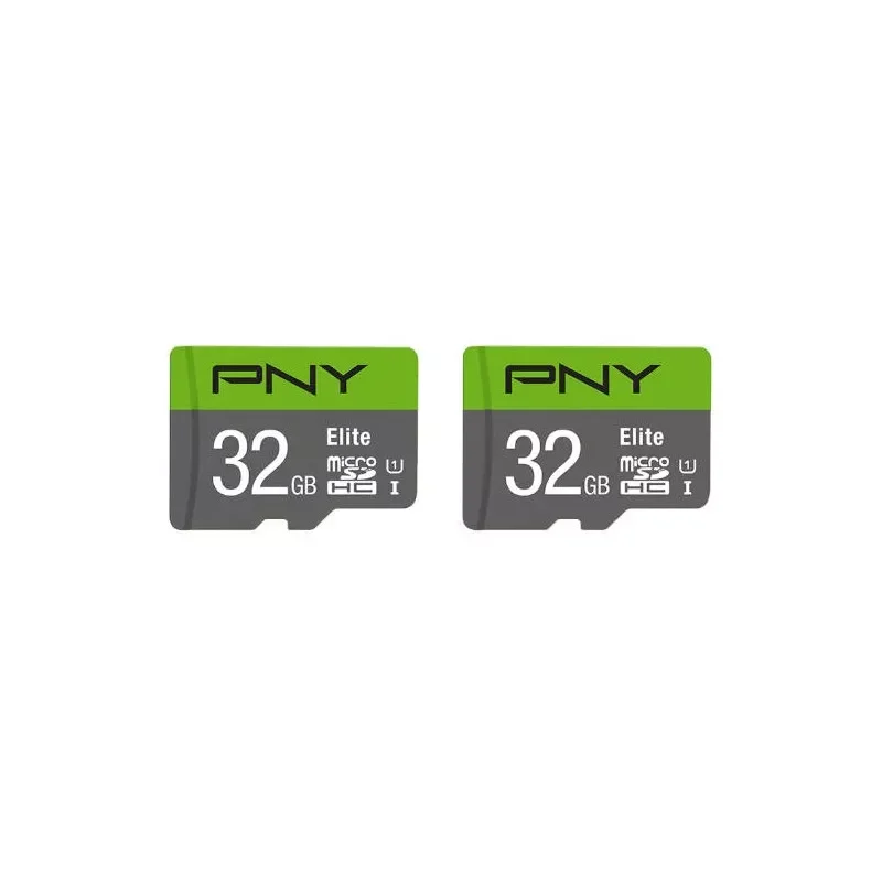 

NEW2023 USB Flash drives - MICROSD PACK 2x32GB ELITE 100 MB/S CL10/UHS-I/U1 (P-SDU32X2U185EL-GE)