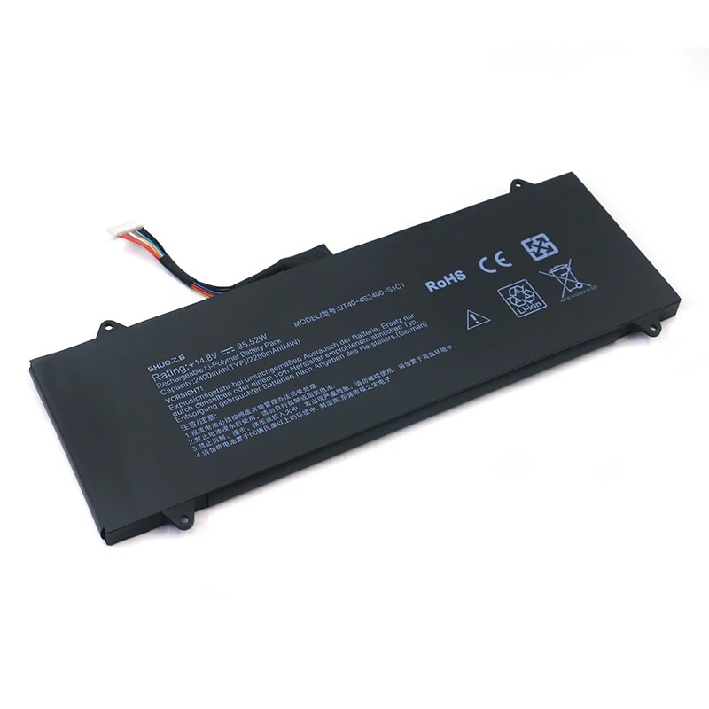 Фото Новый высококачественный аккумулятор для ноутбука UT40-4S2400-S1C1 для Haier X3 VIT P3400 Series X3-I33217G40532RDUS 14,8 В 35,52 Втч 2400 мАч №2