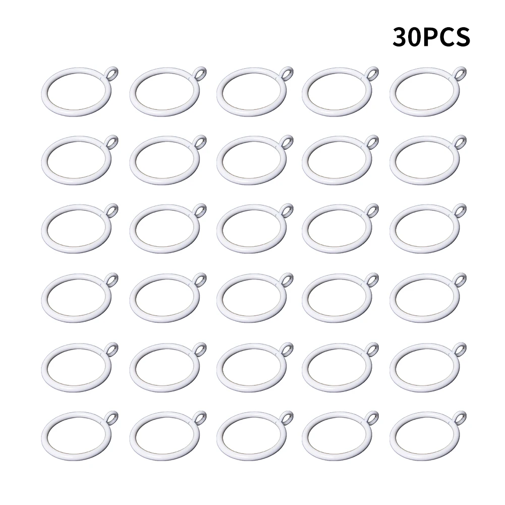

30pcs 38mm Window Hanging Hotel Tools Home Decor Accessories Living Room Rod Decorative Clip Drapery Shower Curtain Ring Iron