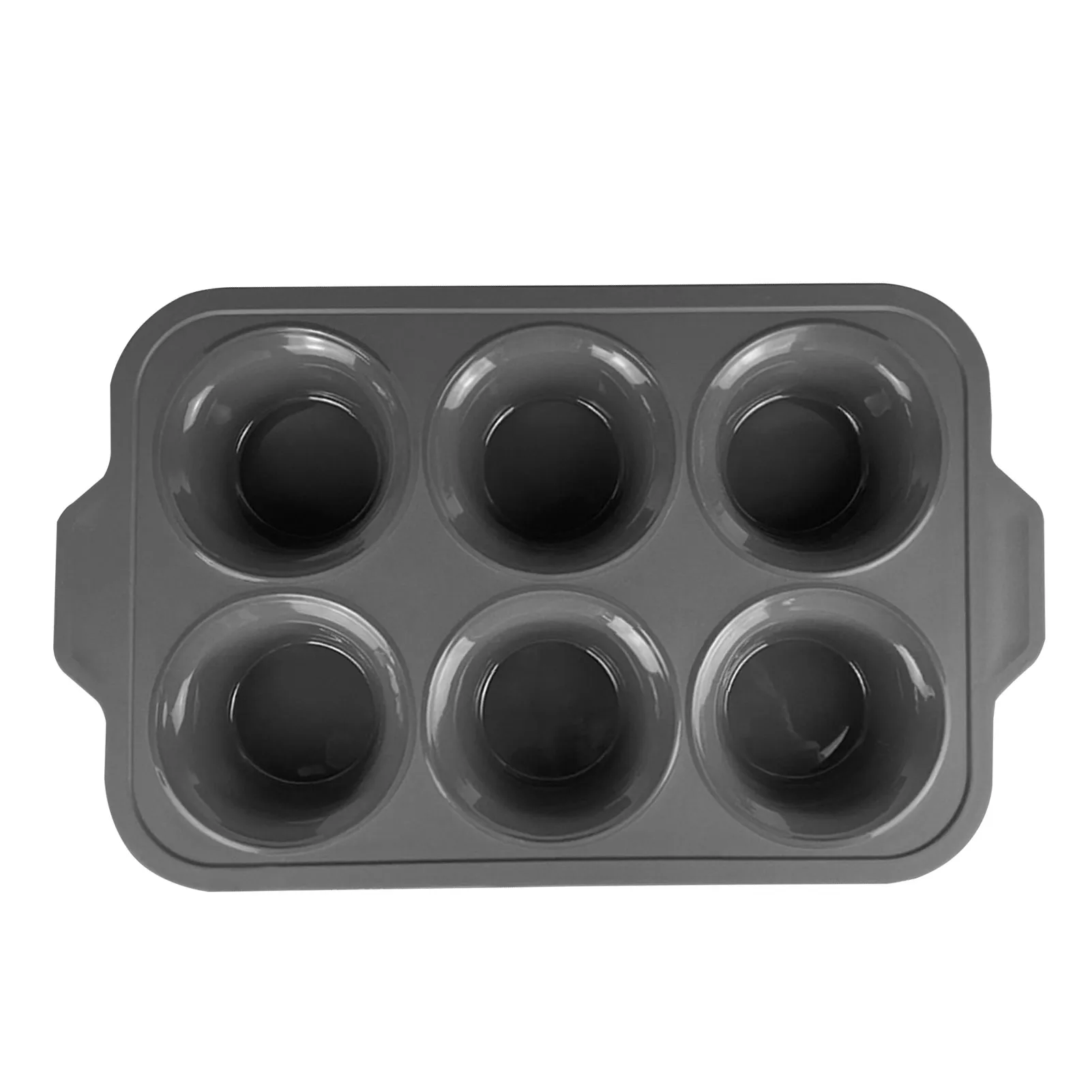 Silicone Cupcake Pan Silicone Molds For Baking Mini 6 Cups Muffin Pan Silicone Quick Release Cupcake Tray Silicone Baking Mold