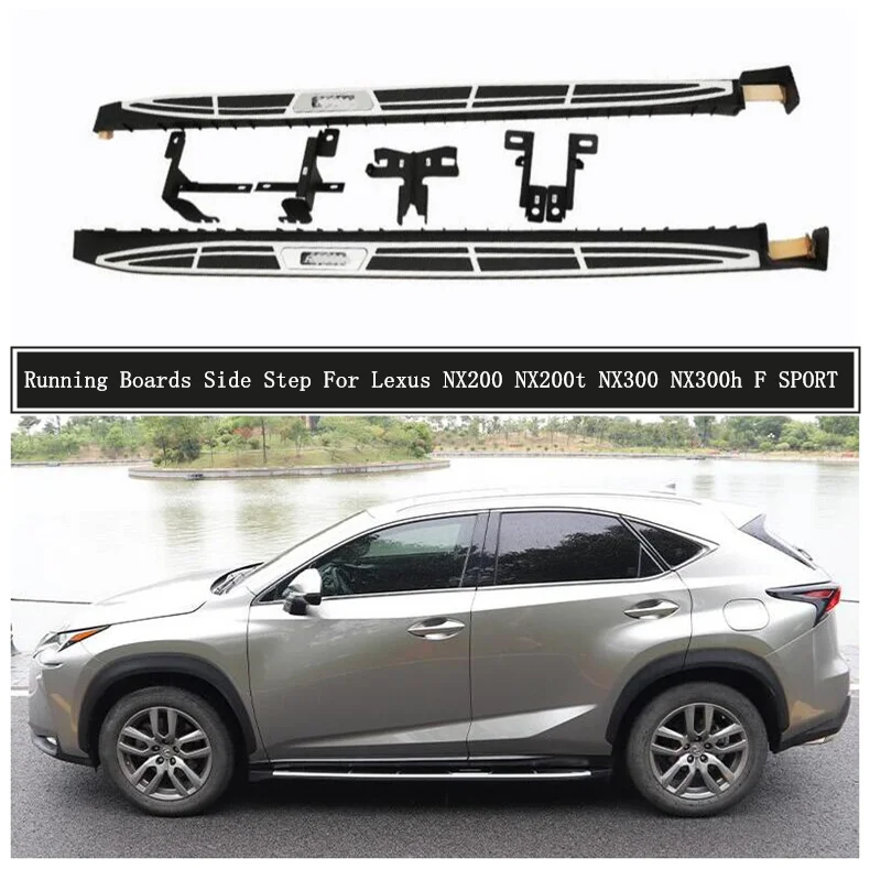 

Боковые подножки для Lexus NX200 NX200t NX300 NX300h F SPORT 2015-2021