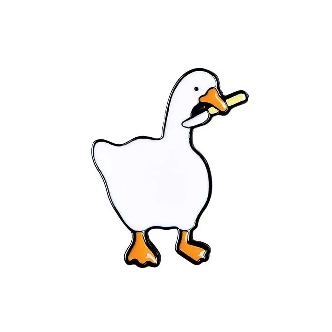 

Professional Design Animal Brooch Enamel Pins Cartoon Goose Pin Anime Jewelry Lapel Badge for Backpacks Jackets Kids Men Women
