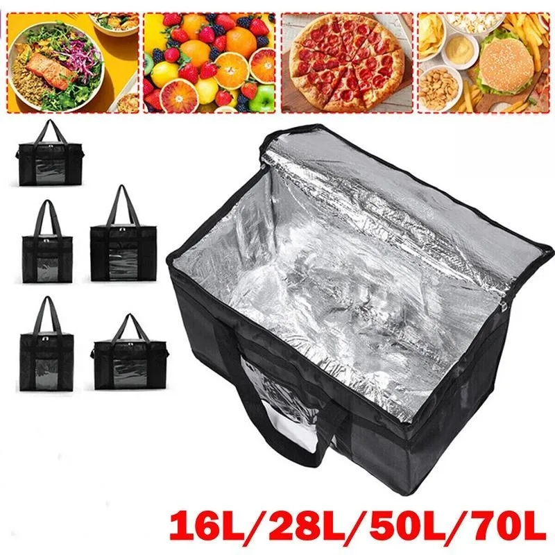 

To Bags Picnic Portable Insulated Cold Keep Thermal Capacity Large Bag Cooler Zip Camping Food Insulation Foil Bag Tin Lunch