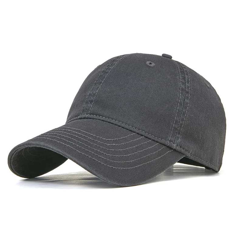 

New XXL 60-65 cm Big Size Washed Cotton Baseball Cap Men Big Head Golf Dad Caps Premium Quality Fashionable Retro