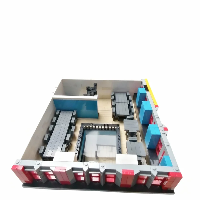 7332 детали MOC: Архитектурная модель Вима Рёлантса, конструктор, рождественский подарок, творческая идея, развивающий конструктор, кирпичики для сборки (art.: 3920da4bc31dc) - 3920da4bc31dc