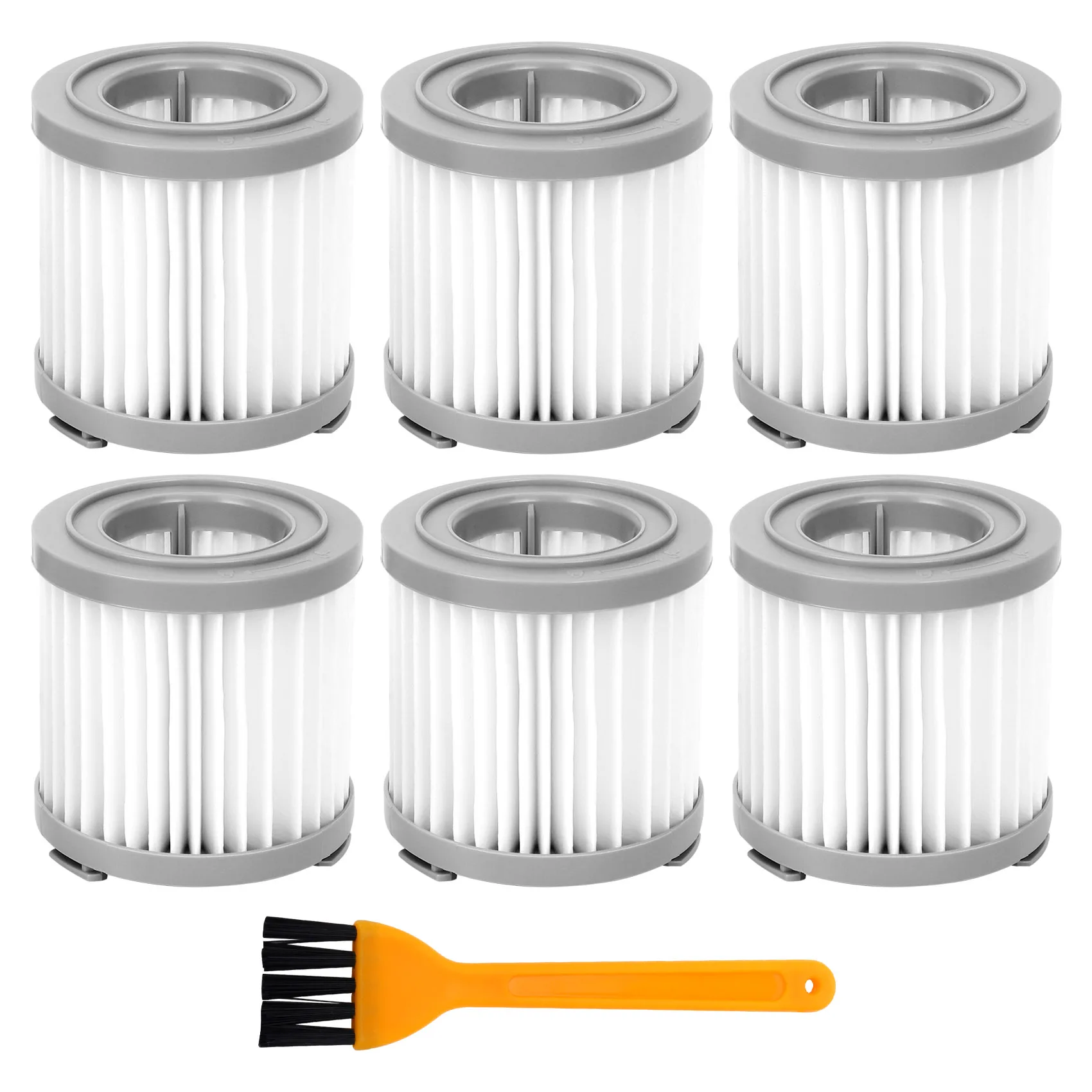 

7Pcs HEPA Filter for JIMMY JV51/53 Handheld Cordless Vacuum Cleaner HEPA Filter Gray Replacement Filter