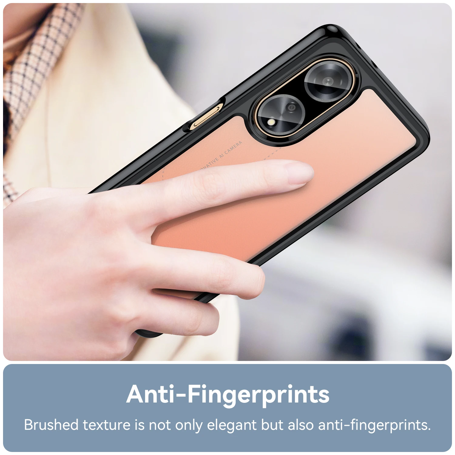 For OPPO A98 5G Clear Case For OPPO A98 Cover Coque Funda Hard Translucent Soft Frame Shockproof Clear Case For OPPO A98