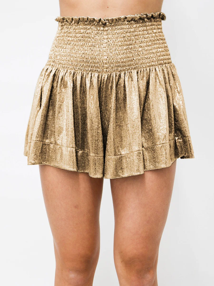 Hot Sale New Casual Sports Women's Shorts Loose Elastic Waist Drape Glitter Pants Y2k Clothes Sweatpants Women
