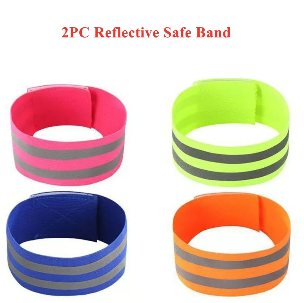 

Reflective Safe Band Strap Wrist Leg Ankle Fluorescent Green Warning Belt Night Running Cycling Jogging Wristband