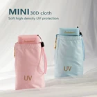 Мини-Зонт от дождя для женщин, складной компактный зонтик от солнца, 14 см, с защитой от ультрафиолета UPF50 +, цветной, для путешествий