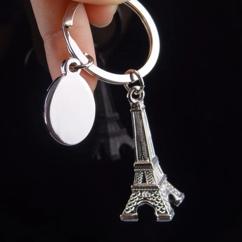 

Personality Creative Travel Souvenirs Paris, France Eiffel Tower Key Chains, Keyring,Silver Color, Jewelry Accessories Gift