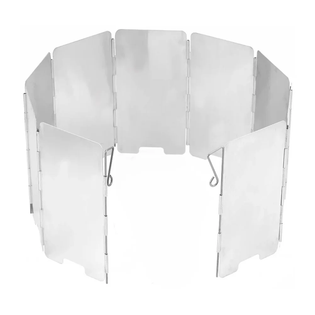 

Stove Windscreen Windshield Camping Gas Wind Folding Outdoor Cooker Burner Screen Cooking Aluminum Butane Camp Foldable Portable