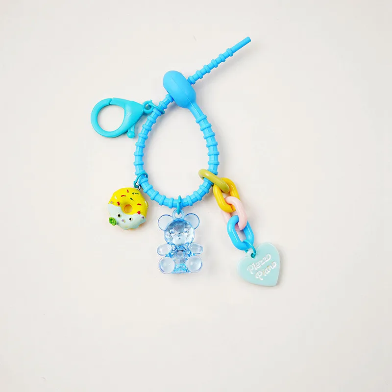 

Fashion Cute Anime Heart Bear Keychain For Women Girls Cute Bag Pendant Car Key Chain Accessories Couple Gift Accessories Gifts