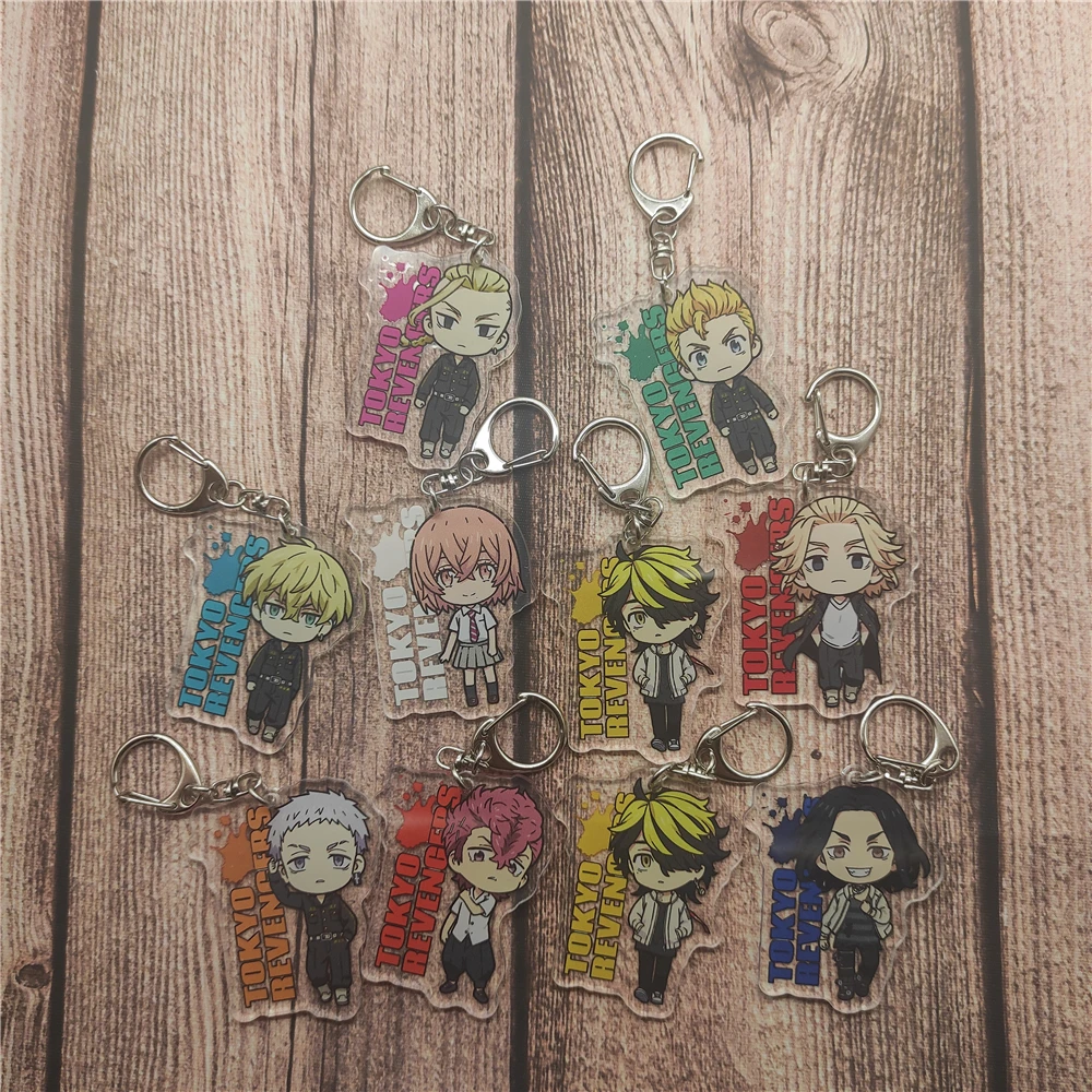 

Anime Tokyo Revengers Cosplay Key Chains Two-sided Keychain Acrylic Pendant Cute Bag Pendant Key Chain Keyring Jewelry